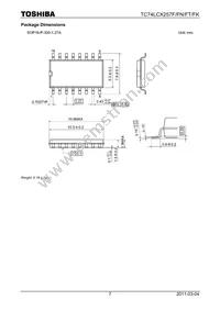 TC74LCX257FT(EL) Datasheet Page 7