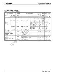 TC74LCX374FTELM Datasheet Page 4