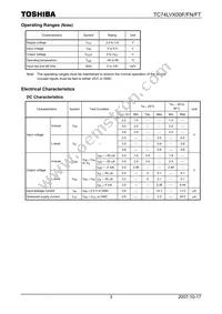 TC74LVX00FTEL Datasheet Page 3