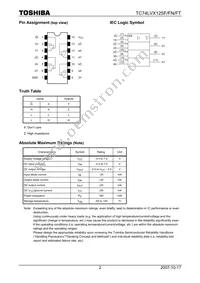 TC74LVX125FTELM Datasheet Page 2