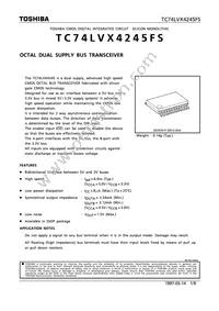 TC74LVX4245FS(EL Datasheet Cover