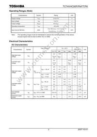 TC74VHC00FTELM Datasheet Page 3