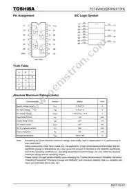 TC74VHC02FTELM Datasheet Page 2