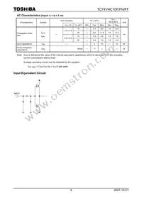TC74VHC10FTEL Datasheet Page 4