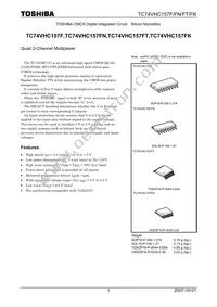 TC74VHC157FTEL Datasheet Cover