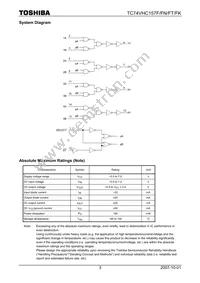 TC74VHC157FTEL Datasheet Page 3