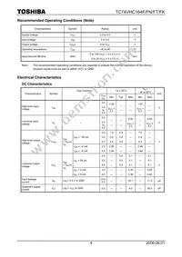 TC74VHC164FTELM Datasheet Page 4