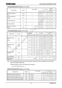 TC74VHC164FTELM Datasheet Page 5