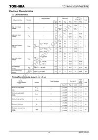 TC74VHC175FTEL Datasheet Page 4