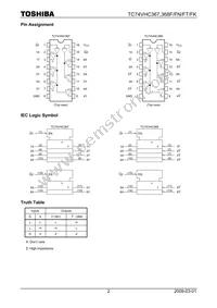 TC74VHC367FTEL Datasheet Page 2