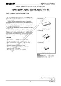 TC74VHC374FTELM Datasheet Cover