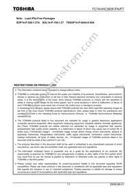 TC74VHC393FT(EL Datasheet Page 11