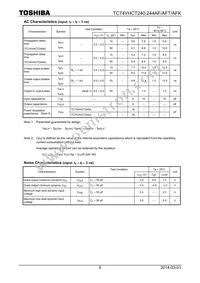 TC74VHCT244AFTEL Datasheet Page 5