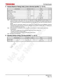 TC75W70L8X Datasheet Page 2