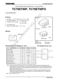 TC7SET00FU Datasheet Cover