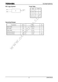 TC7SET00FU Datasheet Page 2