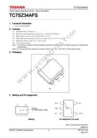 TC7SZ34AFS Datasheet Cover