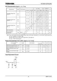 TC7WH157FU(TE12L) Datasheet Page 4
