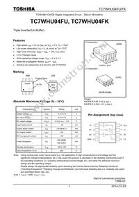 TC7WHU04FU(TE12L) Datasheet Cover