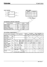 TC7WT125FU(TE12L) Datasheet Page 2