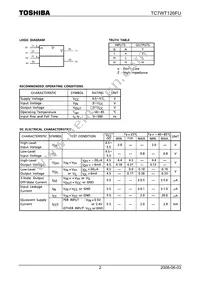 TC7WT126FU Datasheet Page 2