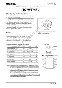 TC7WT74FUTE12LF Datasheet Cover