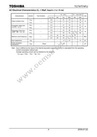 TC7WT74FUTE12LF Datasheet Page 4