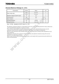 TC94B15WBG(EB Datasheet Page 12