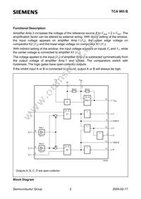 TCA965B Datasheet Page 2
