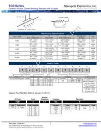 TCB15FB40L0 Datasheet Page 2