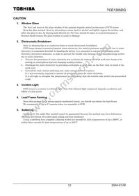 TCD1305DG(8Z Datasheet Page 12