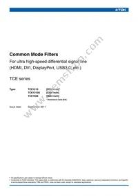 TCE1210U-120-2P Datasheet Cover