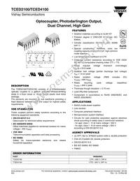 TCED4100 Datasheet Cover