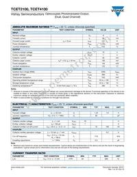 TCET4100G Datasheet Page 2