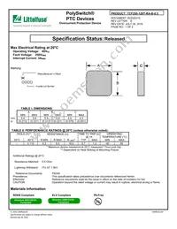 TCF250-120T-RA-B-0.5 Datasheet Cover