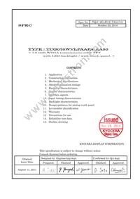 TCG070WVLPAAFA-AA50 Datasheet Cover