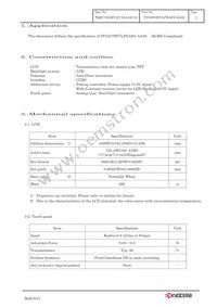 TCG070WVLPEAFA-AA30 Datasheet Page 4