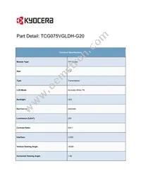 TCG075VGLDH-G20 Datasheet Cover