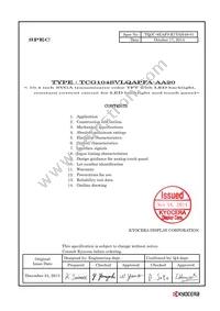 TCG104SVLQAPFA-AA20 Datasheet Cover