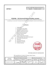 TCG104VGLAAAFA-AA20 Datasheet Cover