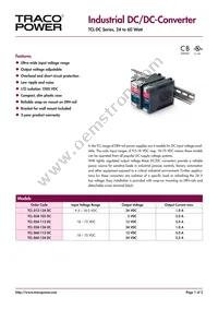 TCL 012-124 DC Datasheet Cover