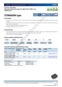 TCM0605M-900-2P-T201 Datasheet Cover