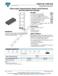 TCMT4100 Datasheet Cover