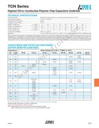 TCNK107M006R0250 Datasheet Page 2