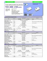 TCO-2111T 491.5200MHZ Datasheet Cover