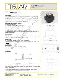 TCT40-03E07AE Datasheet Cover
