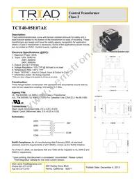 TCT40-05E07AE Datasheet Cover