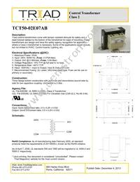 TCT50-02E07AB Datasheet Cover