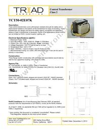 TCT50-02E07K Datasheet Cover