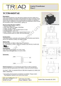 TCT50-04E07AE Datasheet Cover